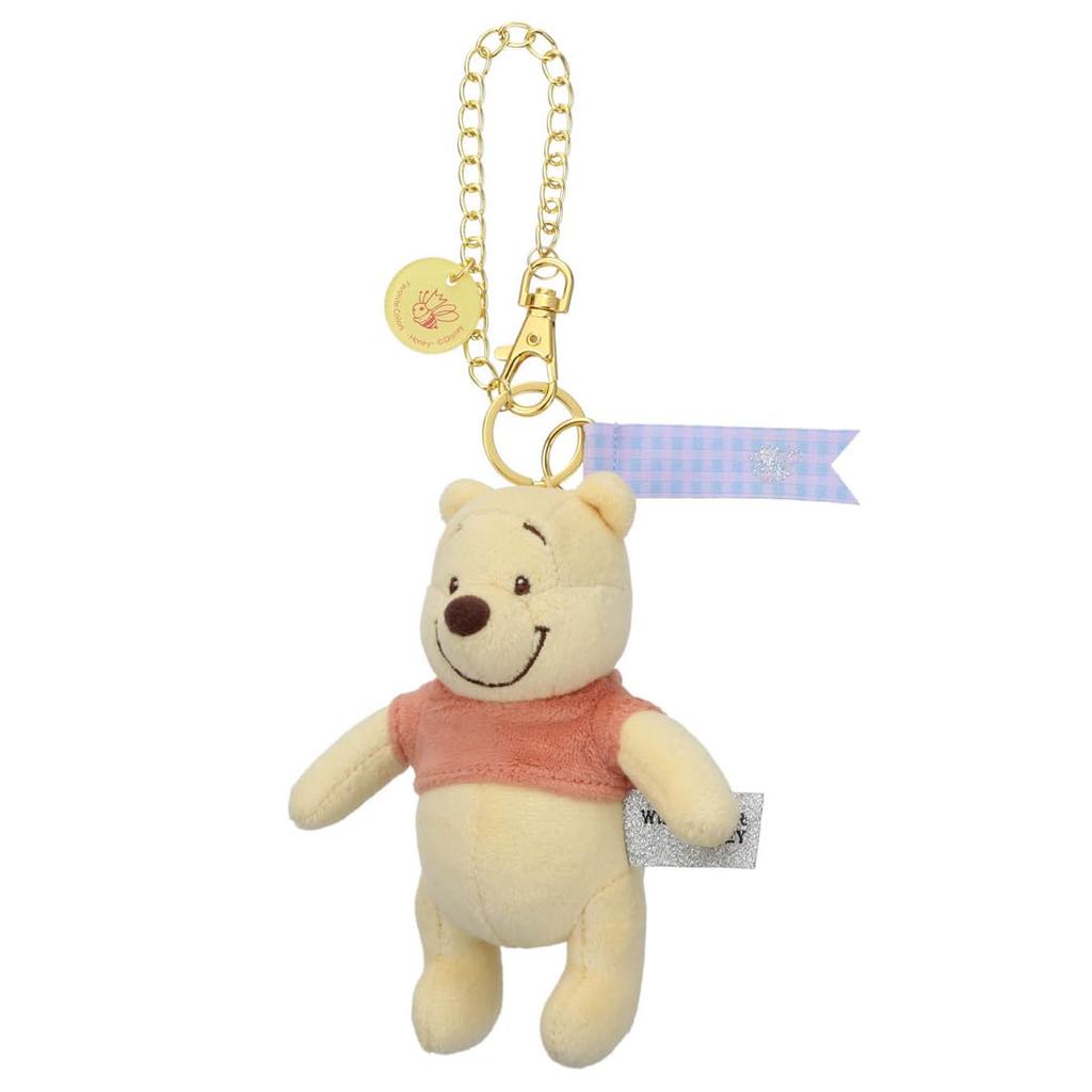 TAKARATOMY A.R.T.S. Disney Character Favorite Colors Bag Charm Winnie the Pooh (Wildflower Honey) Plush Toy, Approximately 13cm Tall