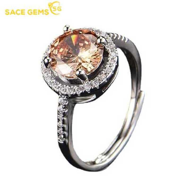 Sace Gems Классическое кольцо из медного сплава с цирконом, женские ювелирные изделия, свадебный подарок, открытая вечеринка