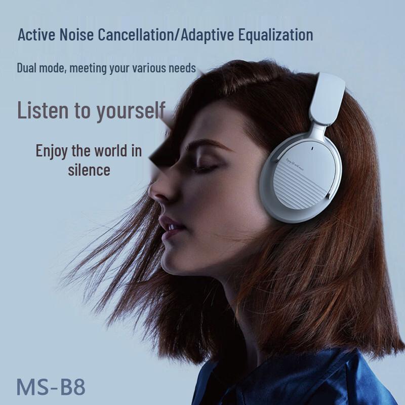 Беспроводные Bluetooth-наушники SMVP B8 с активным шумоподавлением, полноразмерные