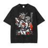 Футболка с принтом Mobile Suit Gundam Мужская и Женская Стиранная Футболка Высококачественная Винтажная Хлопковая Футболка Harajuku YK Топы