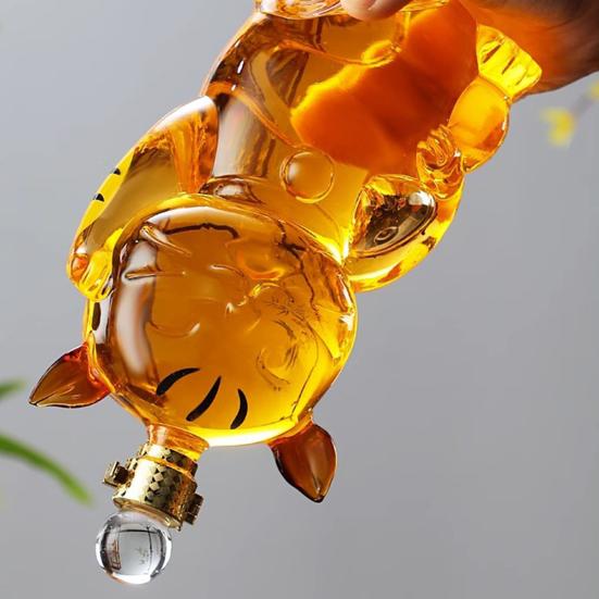 Графин для бутылки Whiskey Cat объемом 1000 мл, уникальный стеклянный графин для украшения бара Whiskey Fun