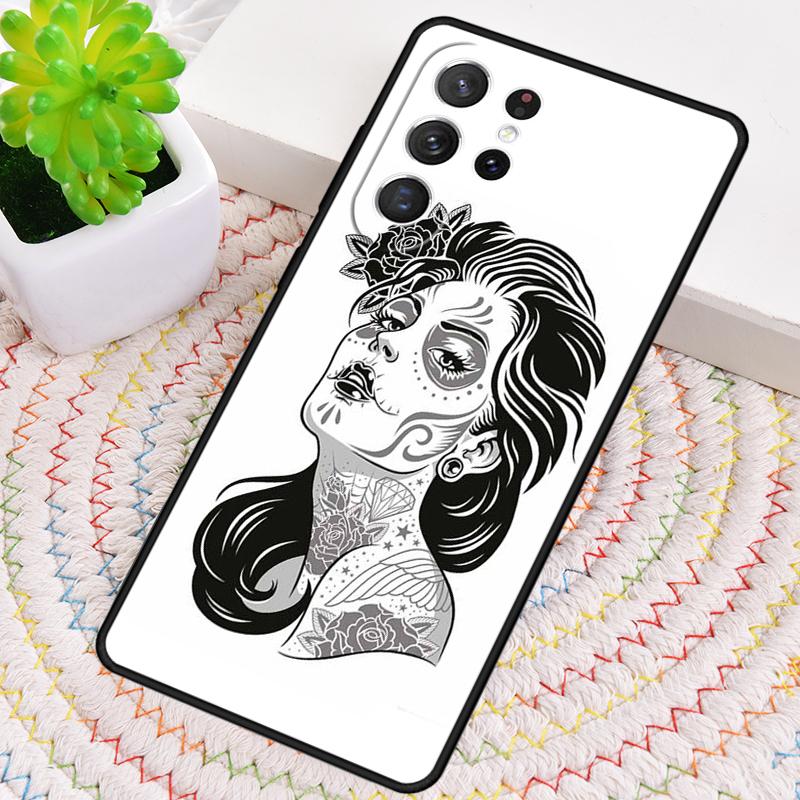 Cute Day Of The Dead Skull Owl Phone Case for Samsung Galaxy note 10 pro S26 Ultra S23 S24 FE S25 S21 S22 PLUS shockproof Cove