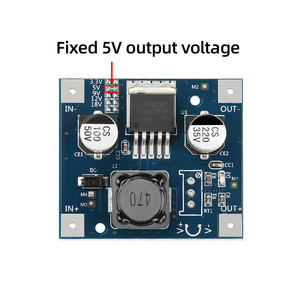 Понижающий модуль питания DC 3-40V на 3.3V/5V/9V/12V/18V LM2596 DC-DC Регулируемый понижающий преобразователь DC 3-40V на DC 1.5-35V Блок питания