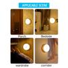 Motion Sensor LED Night Light Rechargeable Dimmable Magnet Night Lamp Portable Wireless Light for Bedroom Kitchen Closet 1-10Pcs