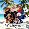Custom Name Personalized Jujutsu Kaisen Print Umbrella, Auto Open Close, 8‑Rib Sturdy Frame, Commute Camping Hiking Use, Birthday Gift