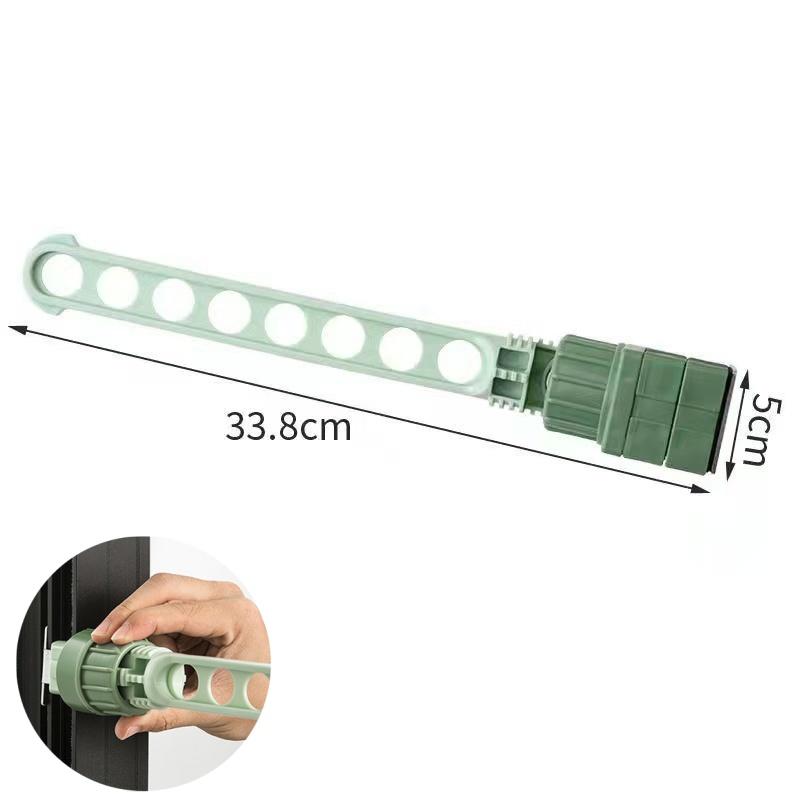 Aluminium Alloy Folding Drying Rack 8-hole Suction Cup Clothes Storage Shelf Outdoor Travel Clothes Hanger No Need To Install