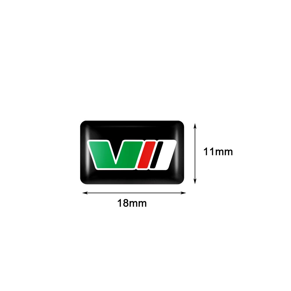 NYDM6 3D Car Epoxy Badge Interior Stickers Decoration Accessory For Skoda Kodiaq Octavia Enyaq Kamiq Scala Rapid Superb Karoq MK2 MK3