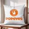 Fried Chicken PPopeyeS Cushion Cover Natural Linen Organic Fabric DoubleSided Printing Couch Pillow Covers Home Decor
