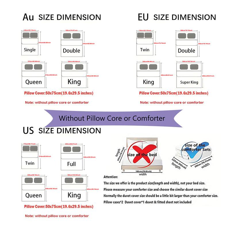 Personalized 3Pcs Bedding SetChainsaw Man Custom Text Duvet Cover Pillowcase Set Bedroom Gift