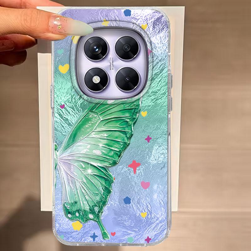 Case For Redmi Note 14 Pro Plus 13 Pro 14S 14C 13C A3 Xiaomi 14T 13T Pro 5G Phone Cover Butterfly For Redmi A5 Protective Bags