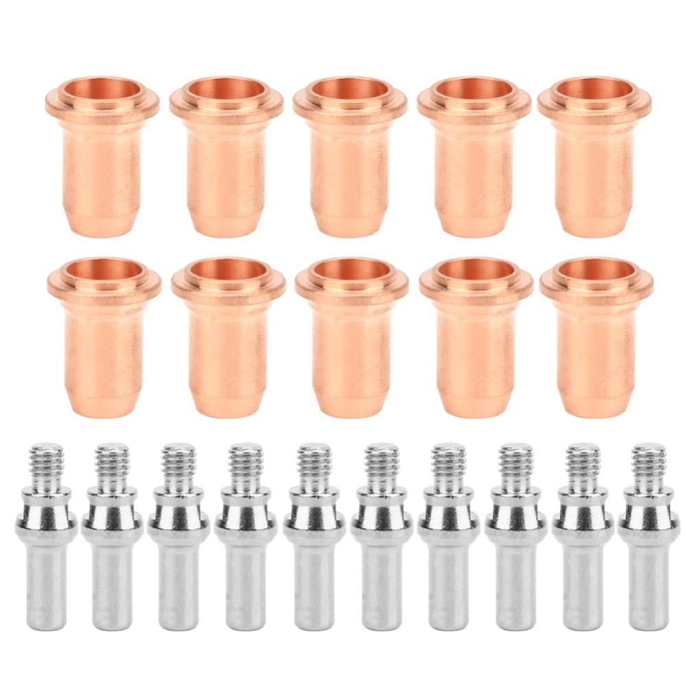 20pcs 0.6mm Orifice Plasma Electrode Tips 30A-40A 40A-60A Plasma Torch Consumables For Forney 700P