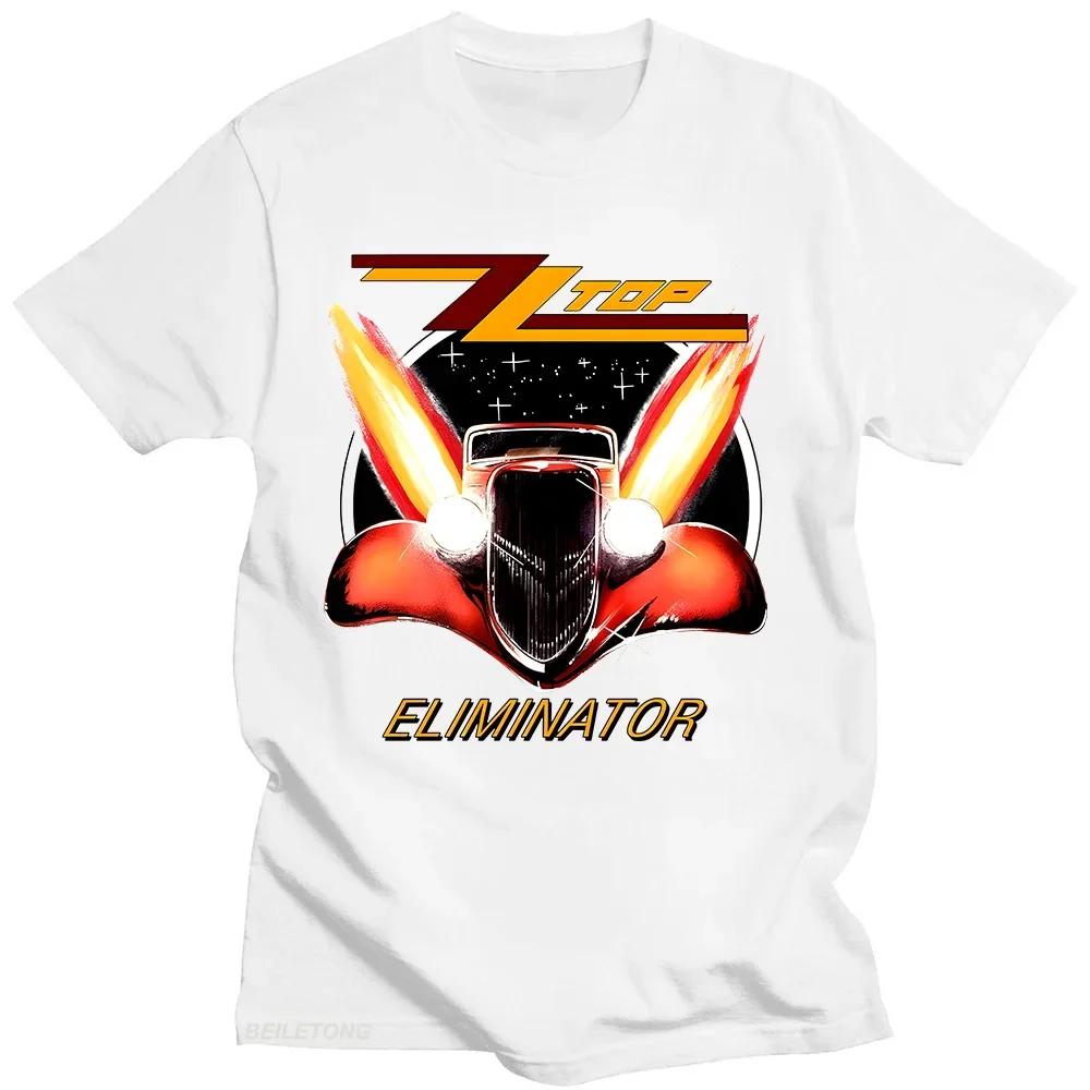 Zz Top Eliminator 1983 Tour Tshirt Zz Top Rock Unisexs Vintage Classic Tees Summer Wounisexunisex Breathable Tshirt Streetwear Black