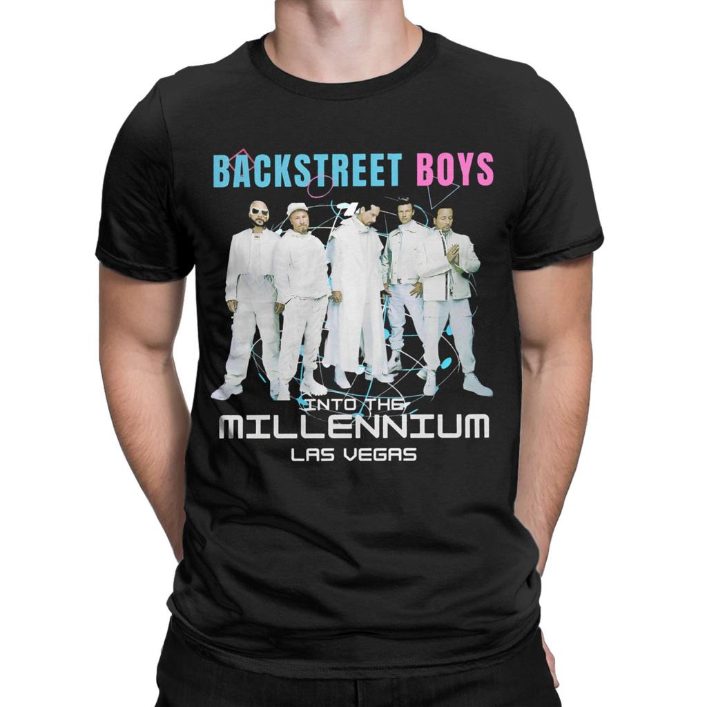 Backstreet Boys Millenniums Tour T-Shirt for Men Band Music Cotton Tees Round Neck Short Sleeve T Shirts Plus Size merchandise