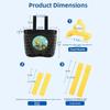 Multicolors Children Kids Basket Plastic Student Front Basket  Bike Accessories