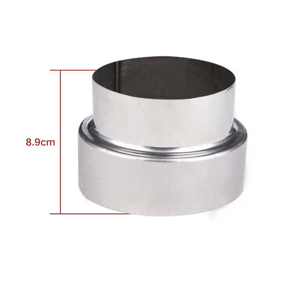 Stainless Steel Flue Exhaust Pipe Reducing Joint Chimney Adaptor Stove Pipe Universal Household Ventilation Multiple Sizes
