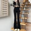 Simple Flared Jeans Women's Spring and Autumn Models, New Slim-fitting Korean Version, Thin and Drape, High-waisted Micro-pull Pants