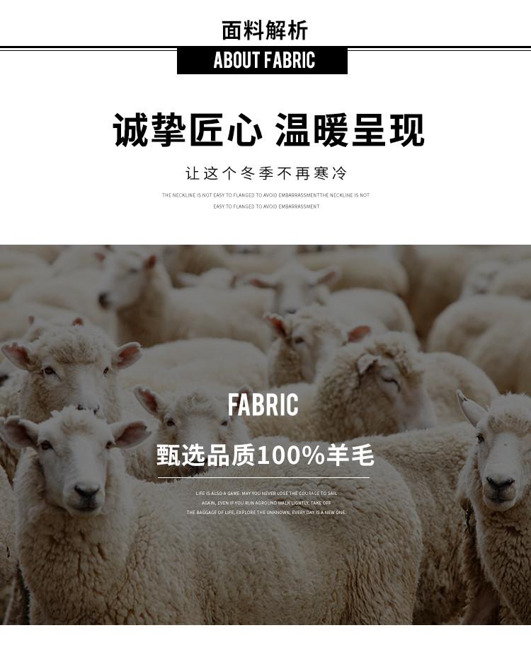 Men's Customized Jacquard 100% Sheepskin Wool Sweater