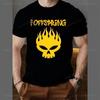 Панк The Offspring Футболка Унисекс Рок-группа Женская одежда Дешевый Материал Полиэстер Короткий рукав Печатный Топ Графические Футболки