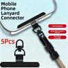 5Pcs Stainless Steel Phone Lanyard Connecter Ultra-thin Phone Patch Gasket  Phone Accessory