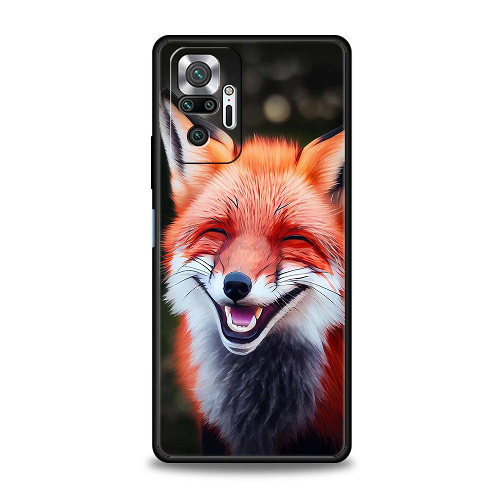 Чехол для телефона Animal The Fox для Redmi 13C 10C Note 13 12 10 11 Pro Plus 7 8T K40 K50 Gaming Pro Plus 5G Мягкий чехол Сумка