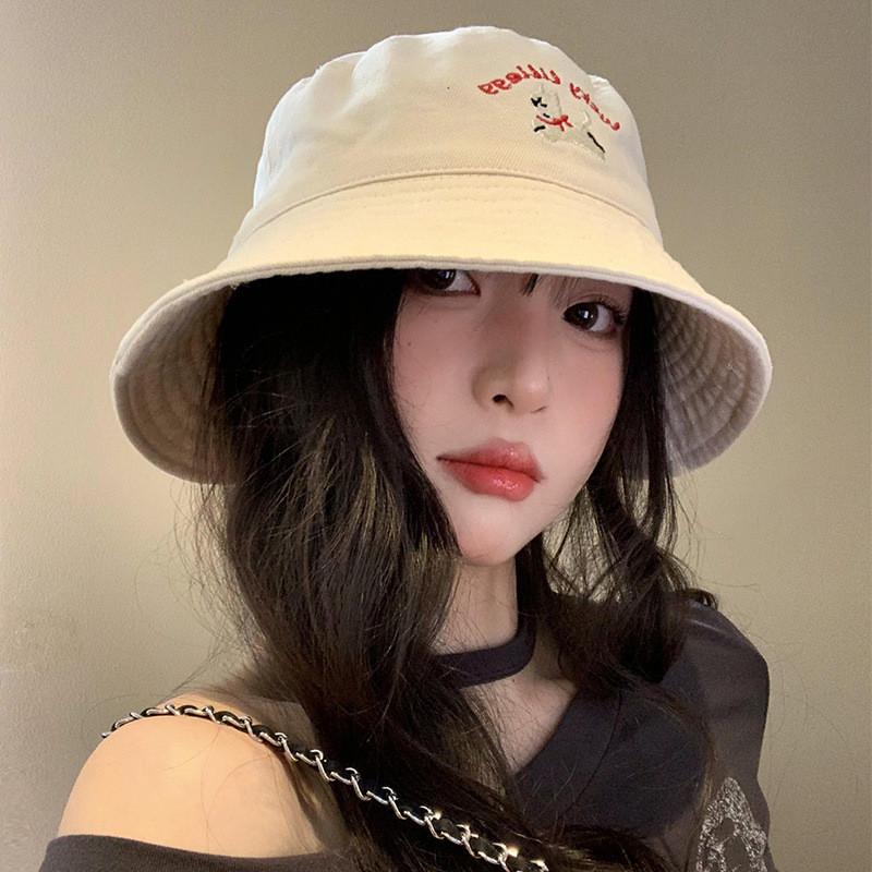 Очаровательная панама-ведро на весенний сезон для женщин, с милыми узорами и мультяшным принтом