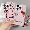 Милый Чехол-Цепочка Hello Kitty Для Iphone 17 Pro Max 17 Air 16 15 14 13 12 11 Pro Max 16e Чехол Для Телефона с Рисунком Личи