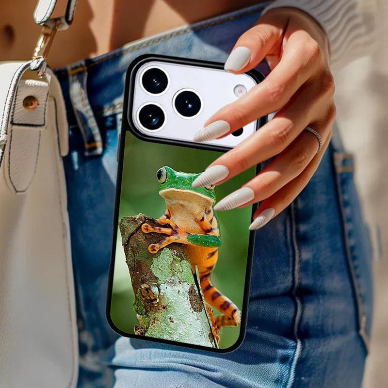 Чехол для телефона с лягушкой, милые животные, для iPhone 17 Air 14 15 13 12 Max, чехол для Apple 14 15 16 16e 11 Pro Max Plus