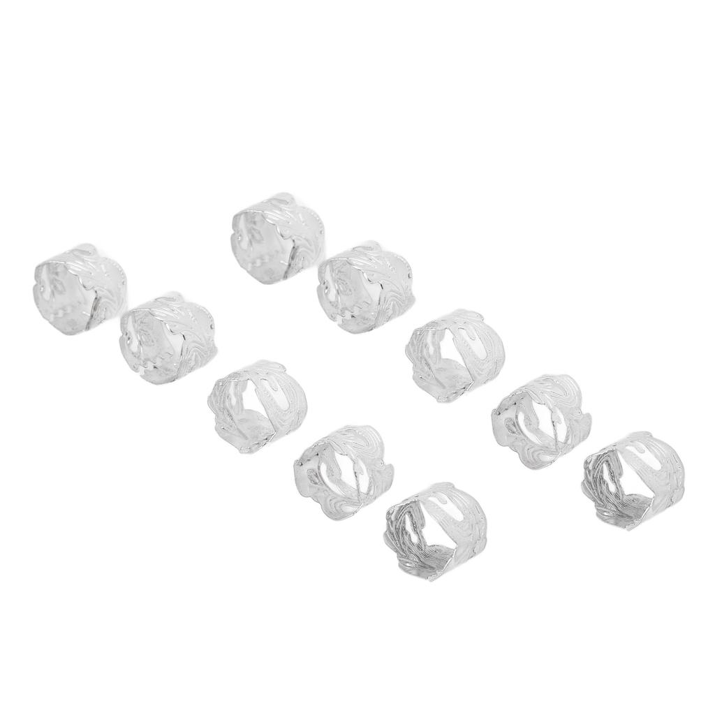 40 шт. Металлические серебристые бусины для бороды Изысканные винтажные украшения для бороды для плетения волос, ожерелье