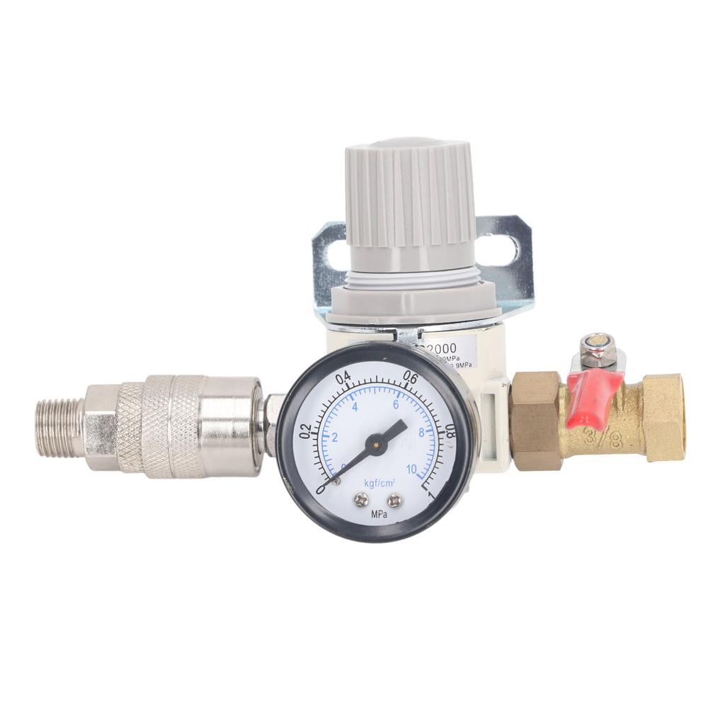 Регулятор давления воздуха 3/8 дюйма NPT с манометром от 0 до 1 МПа для воздушных компрессоров и пневматических инструментов