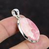 Подвеска с родохрозитом. Подвеска из натурального драгоценного камня. Подвеска из стерлингового серебра 925 пробы. Ювелирные изделия ручной работы с родохрозитом. Уникальный кулон. Подарок на день матери.