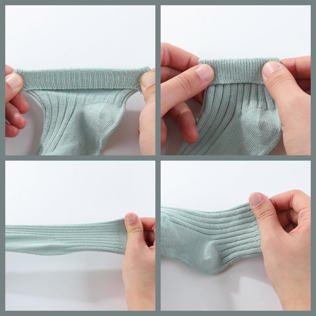 KIDDIEZOOM 5 пар тонких хлопковых носков-поло для маленьких мальчиков и девочек, детские короткие носки для малышей 0-12 месяцев, нескользящие летние дышащие детские носки