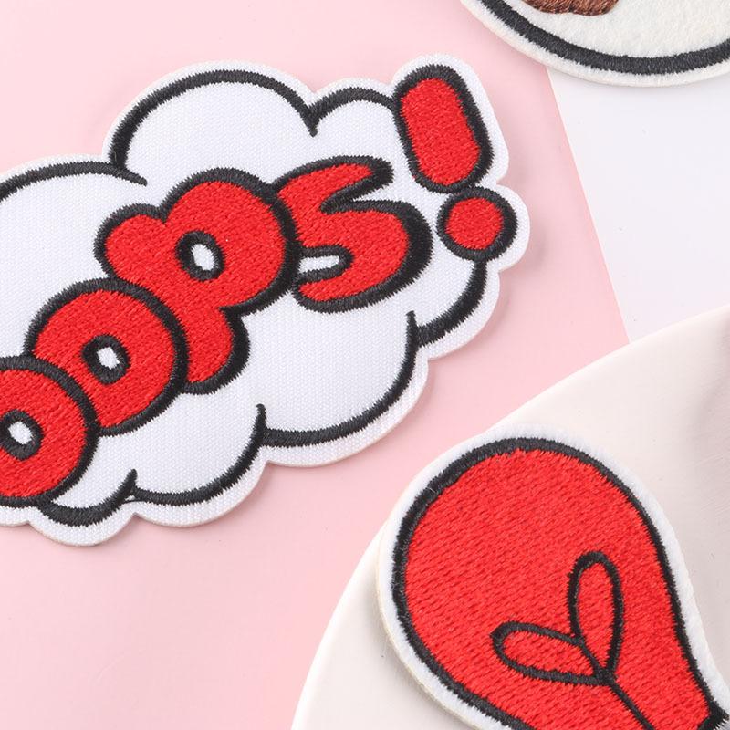 Embroidery Logo Letter Badge Clothing Accessories Luggage Accessories Patch Source Patch Embroidery Cloth Sticker