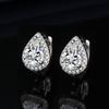 Высококачественные серьги грушевидной формы из циркония, женские модные круглые серьги-пряжки для поездок на работу, серьги-украшения для ушей Cold Wind