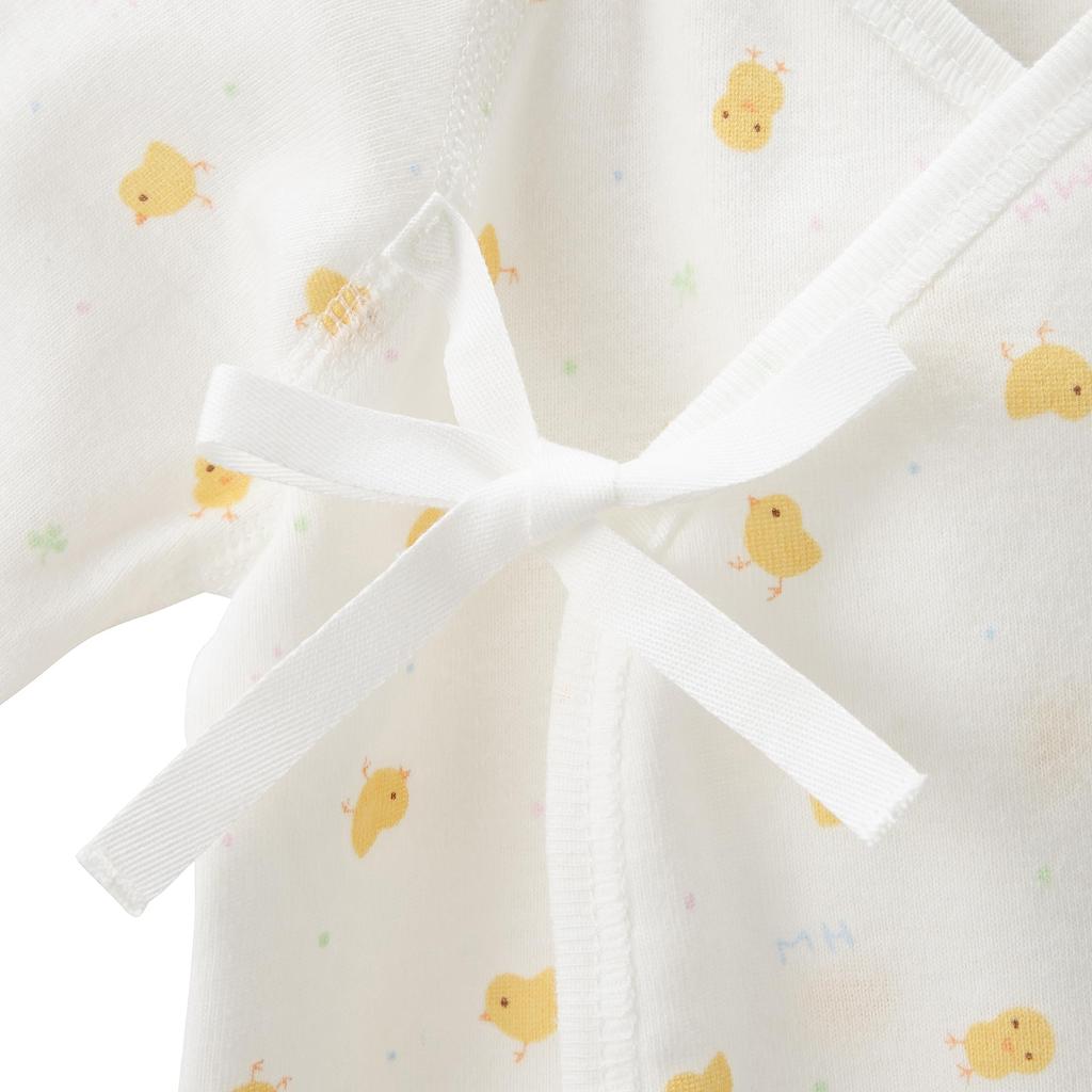 Miki House Baby Chick Сделано для мальчиков и майка, Дизайн, 100% хлопок, Япония, Для девочек, Новорожденный, 60см, Белый, 40-2107-385