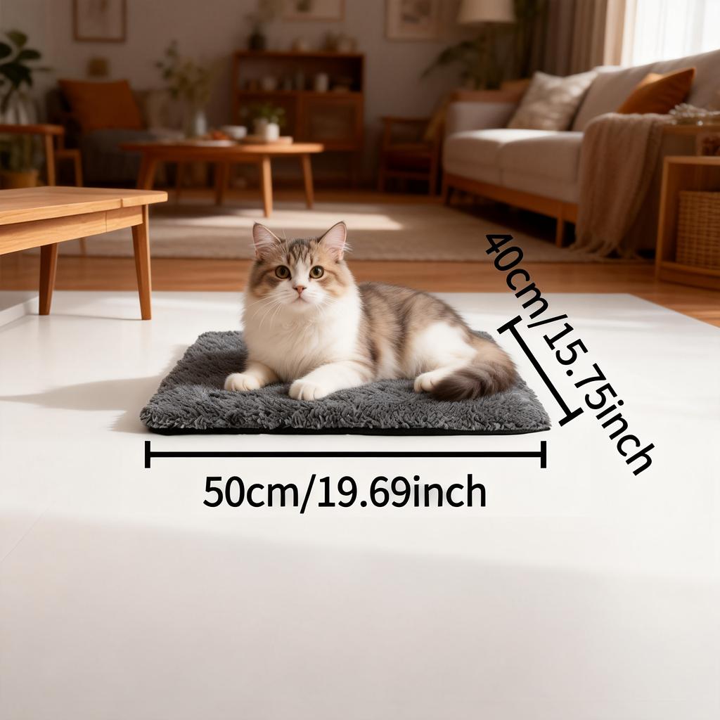 Self-heating cat pad free warm thermal insulation washable pet pad soft surface suitable for cats self-heating mattress