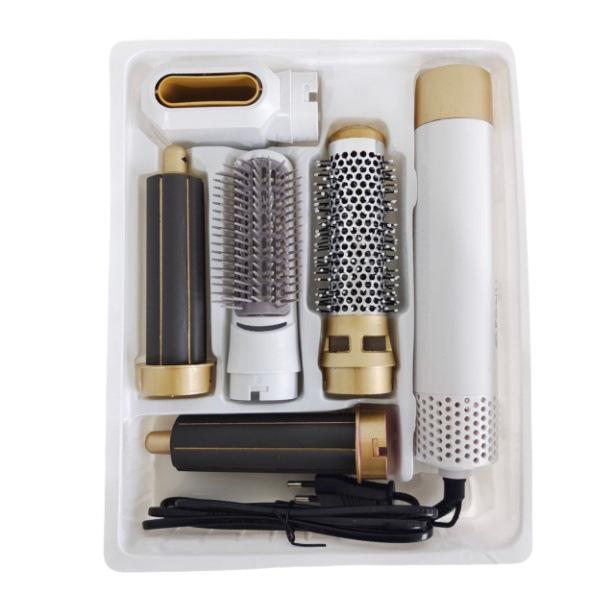 Фен 5-в-1 и автоматическая плойка - Двухфункциональная расческа с горячим воздухом для завивки и выпрямления