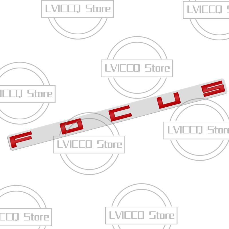 LLC3 For Ford Focus Car Emblem 3D Metal Hybrid ST Line MK2 MK3 MK4 Logo Body Decals Sticker Rear Tail Trunk Boot Letter Badge Styling