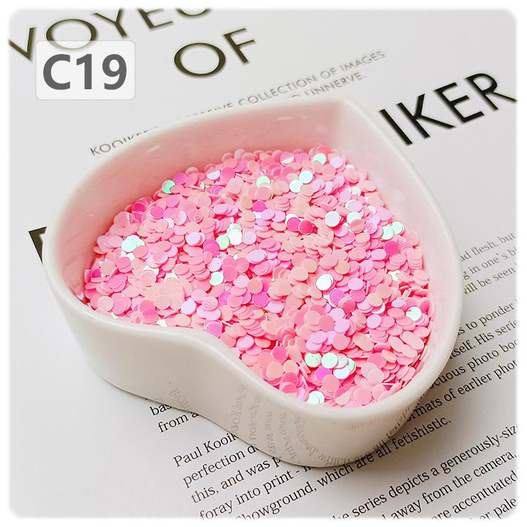 Cute 3mm Mini Size Colorful No Hole Pvc Round Sequins Nail Art Hair Ornament Decoration Diy Accessories
