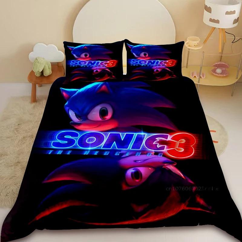 Duvet Cover Sonic Anime Lovers Gift Microfiber Material Soft and Comfortable New Design Boy Girl Room Decoration Single Double