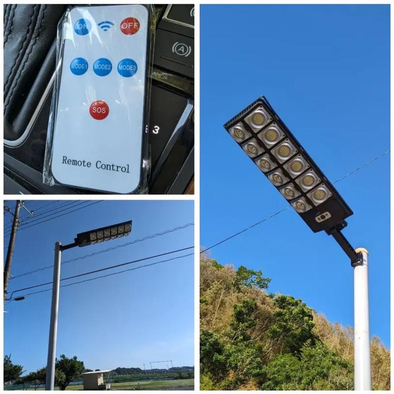 250W Solar Lights Outdoor Waterproof 8000LM LED Flood Lights Motion Sensor with Remote 3 Modes Street Lamp for Yard Garden Path