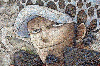 Пазл Ван Пис 1000 деталей Мозаичное искусство Тра