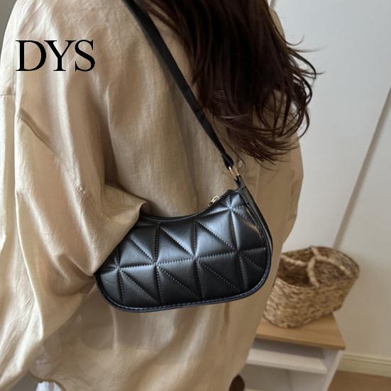 Slim Flat Silhouette Bag Retro Shoulder Women Small Hobo Handbag Zipper Closure Underarm Purse for Phone Keys Party Dating Work