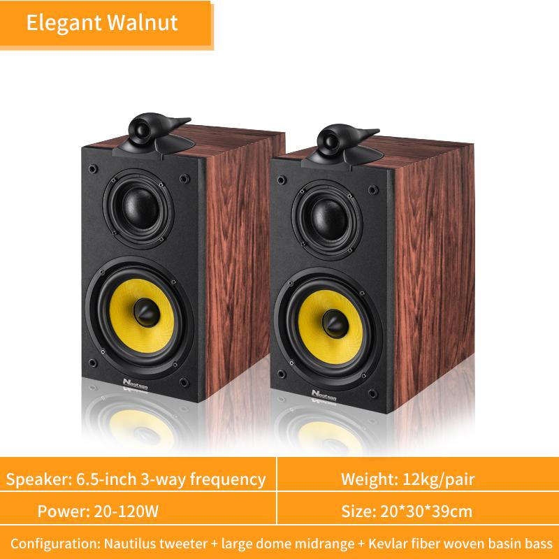140W High-Power 6.5-inch Speaker Three-Way Bookshelf Speaker Fever 2.0 Hifi Audio Passive Home Theater Enthusiast Speaker