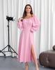 Pink Retro Dress with Slit ISSA PLUS