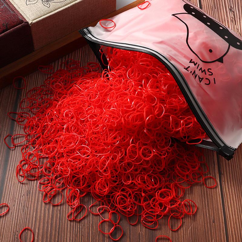 1000 шт., аксессуары для волос для девочек, нейлоновая резинка, эластичные ленты для волос, повязка на голову, детский держатель для хвоста, ленты, детские украшения, подарок