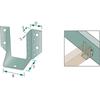 Hanger hook internal beam hook 60x80x2mm for wooden structures