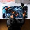 Sci-Fi Spaceship Desert Mecha Helicopter XXL Deskmat Non-Slip Rubber Mouse Pad Keyboard Game Mouse Mat Computer Gaming Art