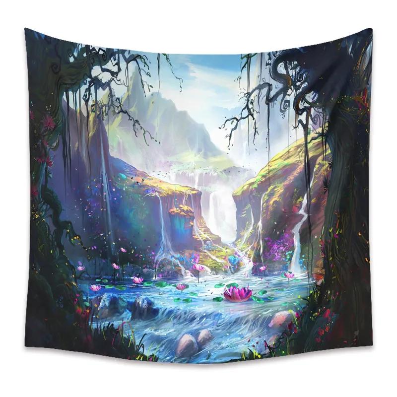 Fantasy Forest Pattern Tapestry Home Wall Decoration Tapestry Bedroom Living Room Tapestry