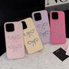 Three-dimensional Flash Diamond Bow Phone Case 17 for Apple 16 Light Luxury for IPhone 14 Promax for 13 High-end Sense 11