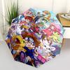 1 шт. Зонт Digimon Adventure для улицы - Автоматическое открытие и закрытие, Портативная трехскладная конструкция с 8-реберным железным каркасом - Идеальный подарок для фанатов, Путешественника